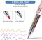6-Pack 3-in-1 Gel Pens, 0.5mm Fine Point, 18 Multicolor Ink for Office & School